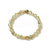 Natural Peridot Beaded Stretch Rings for Women RJEW-JR00868-08-2
