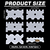 5Pcs Clay Acrylic Edge Template Set FIND-FG0004-79-2