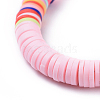 Eco-Friendly Handmade Polymer Clay Heishi Beads Bracelets BJEW-JB04480-02-2