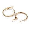 Ring 304 Stainless Steel Hoop Earrings for Women Men EJEW-B049-02A-G-2