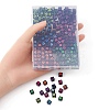 210Pcs 6 Colors Opaque White Acrylic European Beads MACR-YW0002-75B-3