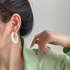 Acrylic C-Shape Stud Earrings FS-WG8BEC0-08-1