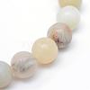 Round Natural Flower Amazonite Bead Strands G-R345-4mm-17-3