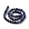 Faceted Natural Gemstone Lapis Lazuli Bead Strands G-J331-25-8mm-01-2