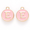 Golden Plated Alloy Enamel Charms ENAM-S118-07E-1