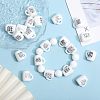 CHGCRAFT 20Pcs 20 Styles Cup Silicone Focal Beads SIL-CA0004-50-4