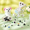   30 Sets 15 Styles Plastic Craft Eyes KY-PH0001-90-5