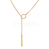 Alloy Ring & Stick Lariat Necklaces for Women WG56D22-01-1