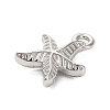 925 Sterling Silver Starfish Charms STER-U009-09P-02-2