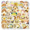 50Pcs Plant Theme PVC Self Adhesive Cartoon Stickers X-STIC-B001-12-1