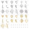   32Pcs 16 Style Alloy Stud Earring Findings FIND-PH0008-35-1