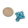 Glass Seed Beads Pendants PALLOY-MZ00223-2