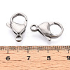 304 Stainless Steel Lobster Claw Clasps STAS-T065-17mm-34P-3