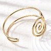 304 Stainless Steel Cuff Bangles for Women BJEW-Z150-02G-02-3