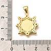 Religion Themed Rack Plating Brass Micro Pave Cubic Zirconia Pendants KK-L226-007G-10-3