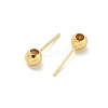 Brass Stud Earring Findings KK-G518-01G-3