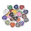 24Pcs 12 Colors 304 Stainless Steel Pendants STAS-CC0001-06-2