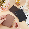 3Pcs 3 Colors Litchi Print PU Leather Zip Pouches ABAG-CP0001-07-3