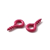 Stoving Varnish 100Pcs Iron Screw Eye Pin Peg Bails FIND-WH0036-29E-2