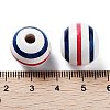 Independence Day Theme Wood European Beads WOOD-M011-07D-3
