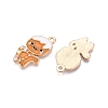 Christmas Theme Rack Plating Alloy Enamel Pendants ENAM-T021-16KCG-2