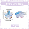 200Pcs Acrylic Bead Caps OACR-SC0001-74-2