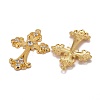 Alloy Rhinestone Cross Big Pendants ALRI-1475-G-RS-2