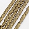 Electroplate Non-magnetic Synthetic Hematite Beads Strands G-J167-M-2