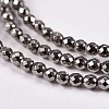 Electroplate Non-magnetic Synthetic Hematite Beads Strands G-J169B-2mm-07-3