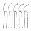 304 Stainless Steel Cable Chain & Venetian Chain & Rolo Chain Bracelet Making AJEW-JB01441-1