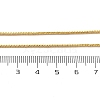 1mm Rack Plating Brass Box Chain Adjustable Slider Necklaces for Women Men MAK-L044-08G-5