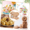 Square Foldable Creative Kraft Paper Box CON-WH0089-20A-5