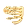 Real 14K Gold Plated Brass Cuff Earrings EJEW-M232-02A-G-2