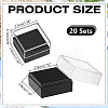Transparent Plastic Badge Storage Boxes CON-WH0083-017-2