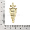 Brass Micro Pave Clear Cubic Zirconia Pendants KK-L228-41G-3