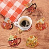 DIY 5D Diamond Painting Halloween Theme Cup Mat Kits PW-WG0D3AA-01-3