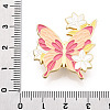 Flower Butterfly Enamel Pin JEWB-J005-07F-G-3