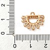 Brass Micro Pave Clear Cubic Zirconia Pendants LS-ZIRC-U003-01G-07-3