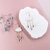 Cloud with Raindrop Tassel Alloy Acrylic Dangle Earrings FS-WG752DC-01-4