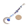 Glass & Resin Beaded Evil Eye Pendant Decorations HJEW-JM00726-03-2