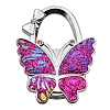 Glitter Butterfly Zinc Alloy Crystal Rhinestone Bag Hanger BAGH-F001-A25-1