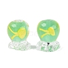 Inner Flower Handmade Lampwork Beads LAMP-Q039-13E-1