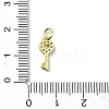Brass Micro Pave Claer Cubic Zirconia Charms KK-H475-50G-02-3