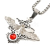 201 Stainless Steel Pendant Necklaces NJEW-H030-06P-1