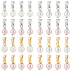 32Pcs Shell Pearl Pendants PALLOY-PH01823-1