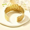 304 Stainless Steel Textured Bangles for Women BJEW-U021-07G-3