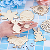 Wooden Cutouts Ornaments WOOD-TA0002-39-23