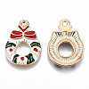 Eco-Friendly Alloy Enamel Pendants X-ENAM-Q437-071-NR-2