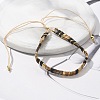 Vintage Ethnic Style Glass Tila Beaded Handmade Slider Bracelets for Women ZN9527-12-3