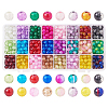 Spray Painted Crackle Glass Beads CCG-PH0002-01-8mm-1